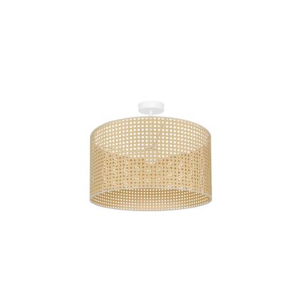 Duolla - Surface-mounted chandelier ROLLER RATTAN 1xE27/15W/230V d. 45 cm beige