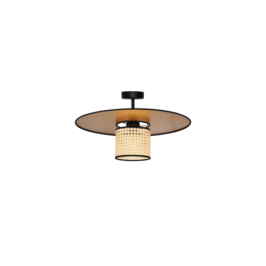 Duolla - Surface-mounted chandelier TOKYO RATTAN 1xE27/15W/230V d. 50 cm gold/rattan