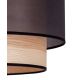 Duolla - Surface-mounted chandelier WOOD BOHO 1xE27/15W/230V black/beige