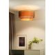 Duolla - Surface-mounted chandelier WOOD BOHO 1xE27/15W/230V copper/beige