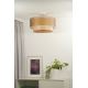 Duolla - Surface-mounted chandelier WOOD BOHO 1xE27/15W/230V copper/beige