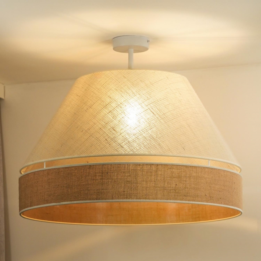 Duolla - Surface-mounted chandelier YUTE AVIGNON 1xE27/15W/230V d. 60 cm creamy/beige