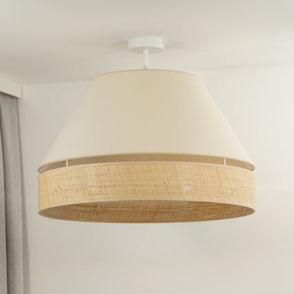 Duolla - Surface-mounted chandelier YUTE AVIGNON 1xE27/15W/230V d. 60 cm creamy/beige