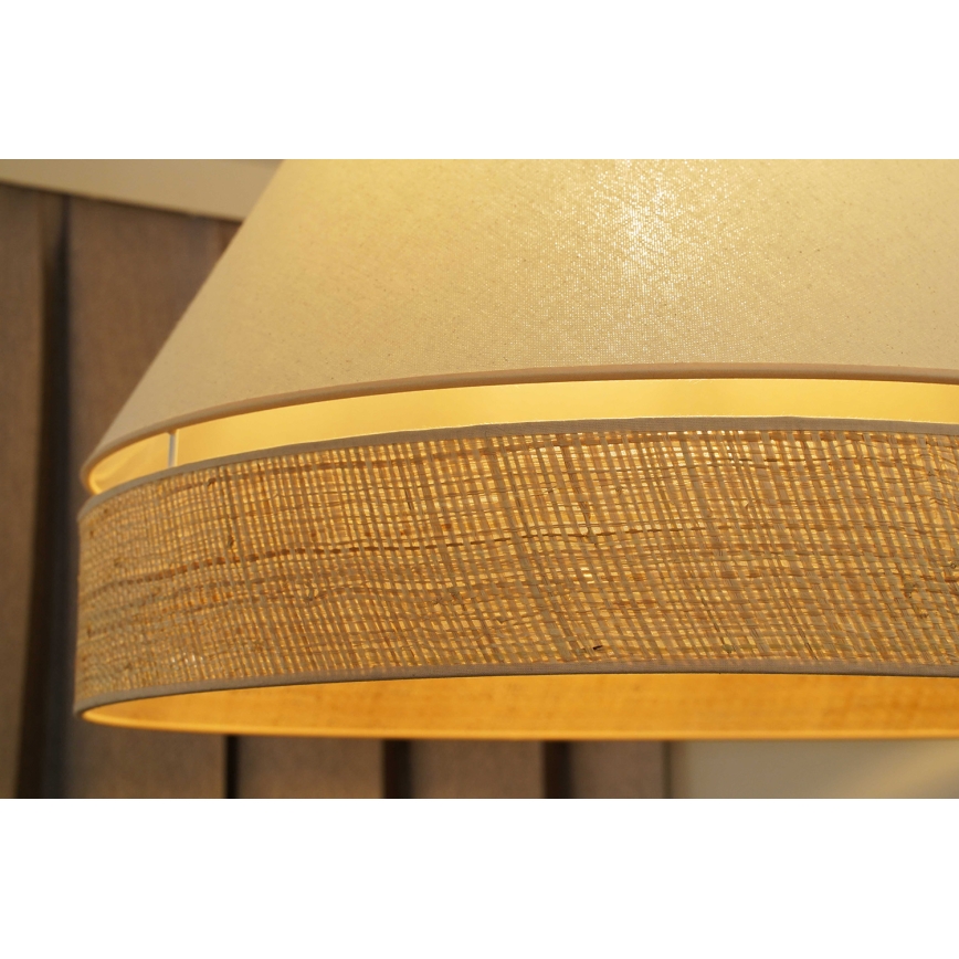 Duolla - Surface-mounted chandelier YUTE AVIGNON 1xE27/15W/230V d. 60 cm creamy/beige
