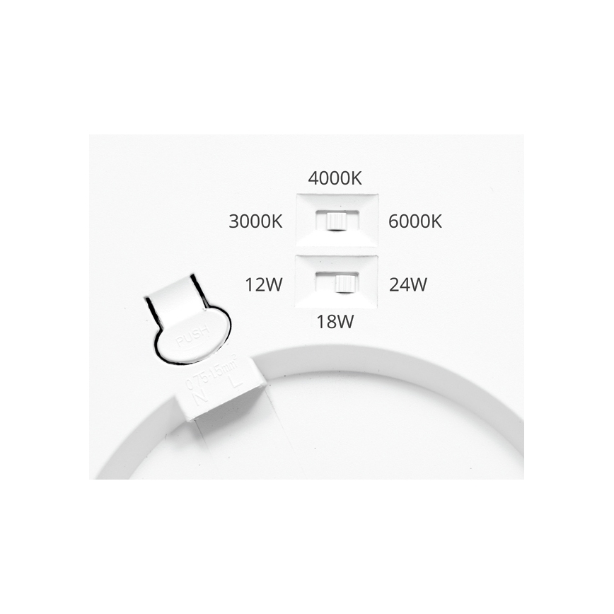 LED Dimmable panel LEXA LED/12/18/24W/230V 3000/4000/6000K d. 30 cm white