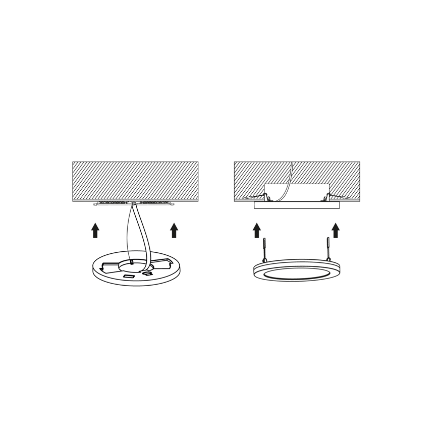 LED Dimmable panel LEXA LED/12/18/24W/230V 3000/4000/6000K d. 30 cm white