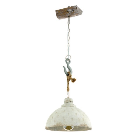 Eglo 33032 - Chandelier on a chain REDDITCH 1xE27/60W/230V white patina