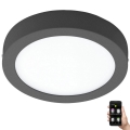 Eglo 33577 - LED Dimmable ceiling light ARGOLIS-C LED/16,5W/230V IP44 anthracite