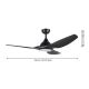 Eglo - LED Dimmable ceiling fan LED/16W/230V black + remote control
