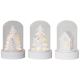 Eglo - SET 3x LED Christmas decoration 1xLED/0,06W/1xCR2032 white