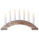 Eglo - Christmas candlestick 7xE10/3W/230V brown