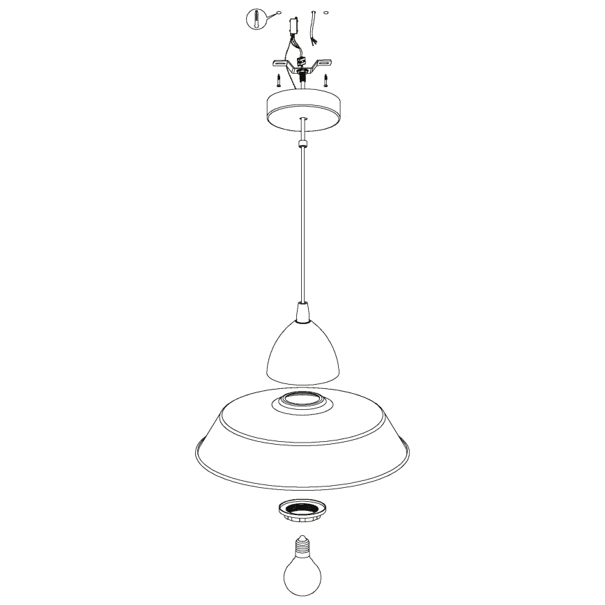 Eglo - Chandelier 1xE27/60W/230V