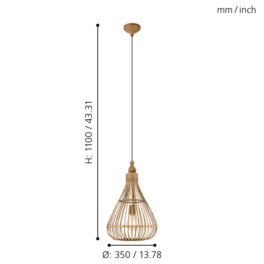 Eglo - Pendant light 1xE27/60W