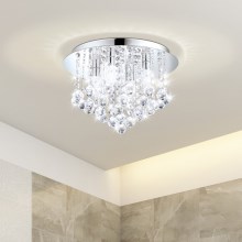 Eglo 79516 - LED Bathroom ceiling light MONTEPRANDONE 8xG9/3W/230V IP44 chrome