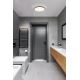 Eglo - LED Bathroom ceiling light LED/15,6W/230V IP44 black