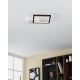 Eglo - LED Dimmable ceiling light LED/15W/230V black + remote control