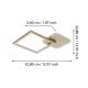 Eglo - LED Dimmable ceiling light LED/15W/230V gold + remote control