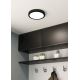 Eglo - LED Bathroom ceiling light LED/17W/230V black IP44