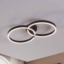 Eglo 900955 - LED RGBW Dimmable ceiling light LED/19,5W/230V 2700-6500K black + remote control