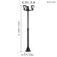 Eglo 93409 - Outdoor lamp ALORIA 3xE27/60W/230V IP44