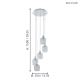 Eglo - Crystal chandelier 5xE27/60W/230V
