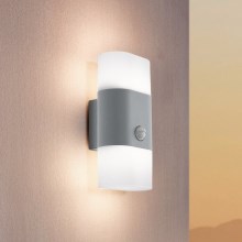 Eglo 97313 - LED Outdoor Wall Lighting with sensor FAVRIA 1 2xLED/5,5W/230V