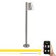 Eglo - LED Dimmable outdoor lamp CALDIERO-C 1xE27/9W/230V matte chrome IP44