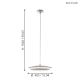 Eglo 98043 - LED RGBW Dimmable chandelier on a string MONEVA-C LED/18W/230V