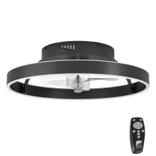 Eglo - LED Dimmable ceiling fan LED/35,6W/230V black + remote control