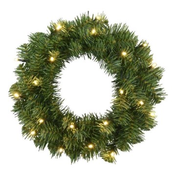 Eglo - LED Outdoor Christmas wreath with a sensor 20xLED/0,064W/3xAA IP44