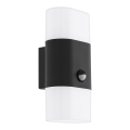 Eglo - LED Outdoor wall light with a sensor 2xLED/5,5W/230V IP44