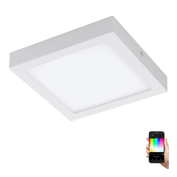 Eglo - LED RGBW Dimmable ceiling light FUEVA-C LED/15,6W/230V Bluetooth