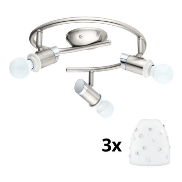 Eglo - LED Spotlight MY CHOICE 3xE14/4W/230V  matte chrome/white