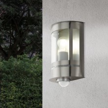 Eglo - Outdoor Wall Lighting with sensor 1xE27/60W/230V