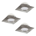 Eglo - SET 3x LED suspended ceiling light PINEDA 1xLED/6W/230V