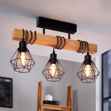 Eglo - Surface-mounted chandelier TOWNSHEND 3xE27/60W/230V - FSC certified
