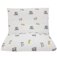 EKO - Cotton muslin bed linen for the crib CARS 2-piece
