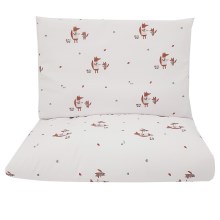 EKO - Cotton muslin bed linen for the crib FOX 2-piece