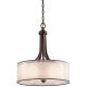 Elstead KL-LACEY-P-L-MB - Chandelier on a chain LACEY 4xE27/60W/230V