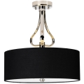 Elstead - LED Bathroom chandelier on a pole FALMOUTH 1xG9/3W/230V IP44 black/shiny chrome