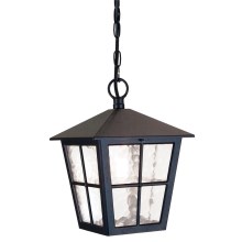 Elstead - Outdoor chandelier on a chain CANTERBURY 1xE27/100W/230V IP43 black