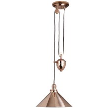 Elstead PV-P-CPR - Chandelier on a string PROVENCE 1xE27/100W/230V copper