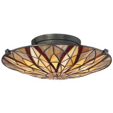 Elstead QZ-VICTORY-SF - Ceiling light VICTORY 2xE27/60W/230V
