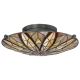 Elstead QZ-VICTORY-SF - Ceiling light VICTORY 2xE27/60W/230V