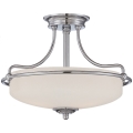 Elstead - Surface-mounted chandelier GRIFFIN 3xE27/100W/230V shiny chrome