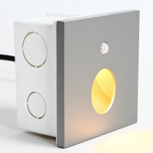 Emithor 70434 - LED Staircase light with sensor OLIVE LED/1W/230V 4000K grey
