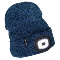 Extol - Hat with a headlamp and USB charging 300 mAh blue size UNI