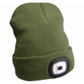 Extol - Hat with a headlamp and USB charging 300 mAh green size UNI