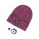 Extol - Hat with a headlamp and USB charging 300 mAh purple size UNI