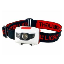 Extol - LED Headlamp LED/1W/3xAAA black/red